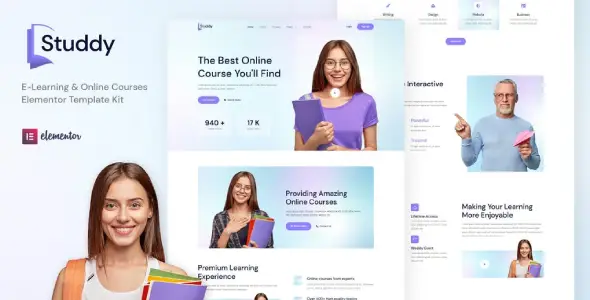 Studdy – E-Learning & Online Courses Elementor Template Kit