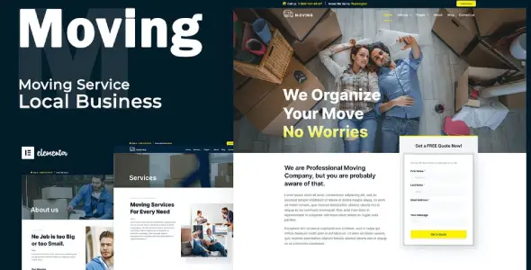 Moving Service – Local Business Elementor Template Kit